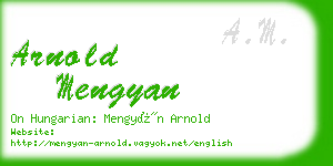 arnold mengyan business card